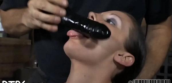  Pleasant honey is made to devour anal output during torture